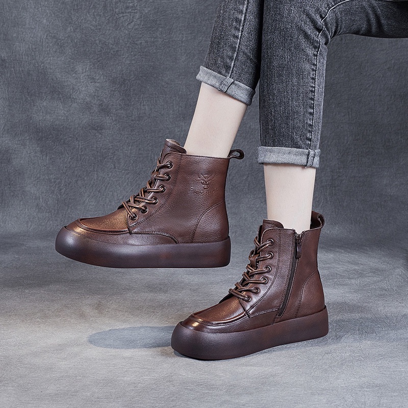 Martin Boot Cewek Wanita Dr. Martens Sepatu Bot  Wanita Bulu Berlapis 2021     Pendek Rasa Sakit Sep