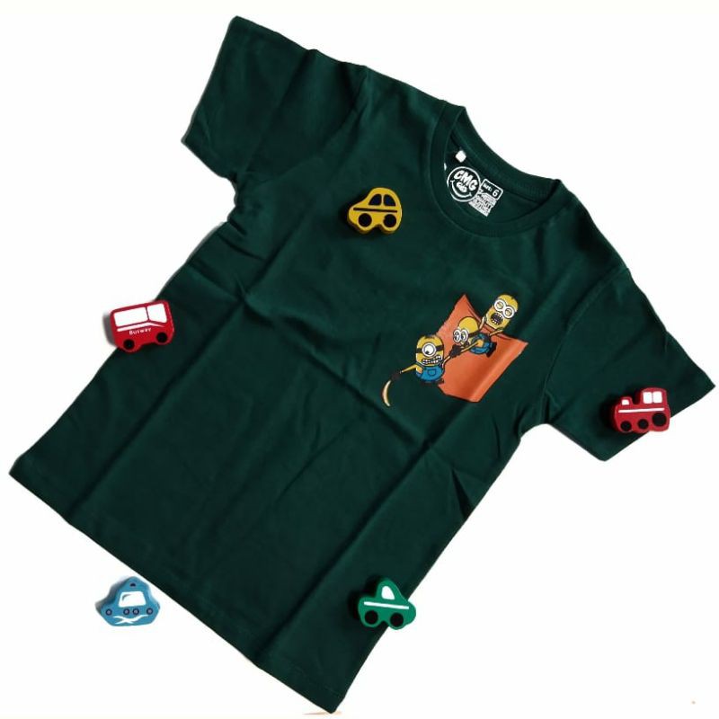 Kaos Anak Laki-Laki CMG Kids Motif Minnions Cotton Combed 24S