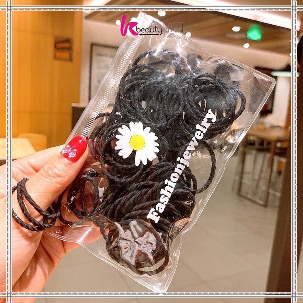 KB-C329 (100 PCS) Karet Ikat Rambut Spiral Gaya Korea / Kuncir Rambut Fashion / Kunciran Rambut Wanita FREE POUCH-6