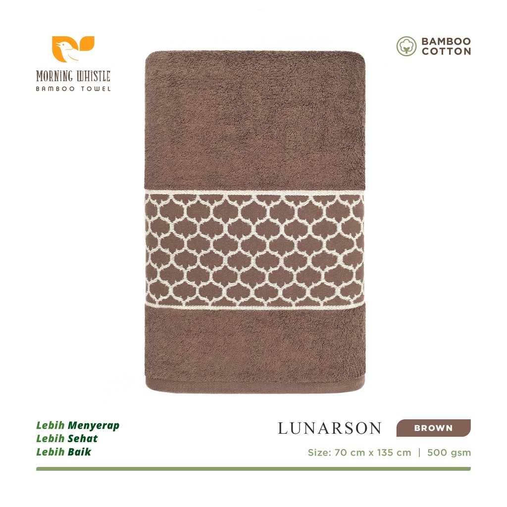 MWB Handuk Mandi Dewasa  Morning Whistle Bamboo Lunarson Handuk / Handuk Mandi 70 x 135 cm