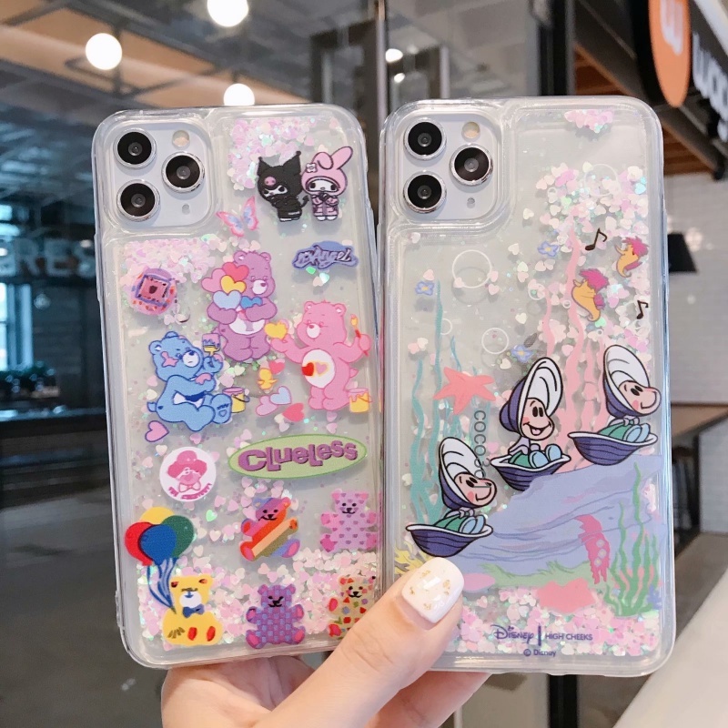 Soft case Quicksand Motif Gadis Untuk iphone 13 12 11 Pro Max XS XR 8plus 12pro12pro Max 7 8plus X XS XR XSMAX