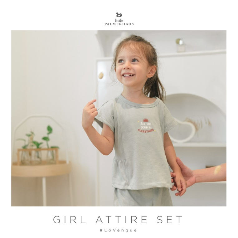 Little Palmerhaus 1-6 Tahun Attire Set Girls 5LL Setelan Fashion Anak Perempuan Attire Girl CBKS