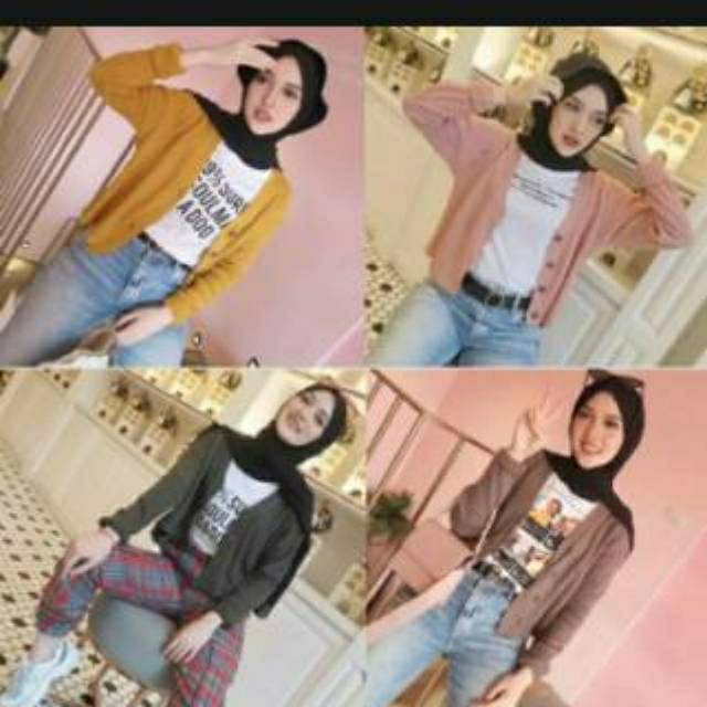 CARDIGAN CROP TOP RAJUT WILLI