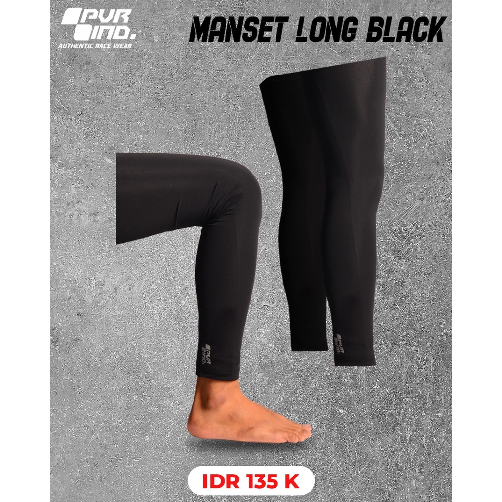 MANSET KAKI BLACK PVRIND | MANSET | PANJANG | LONG | BLACK