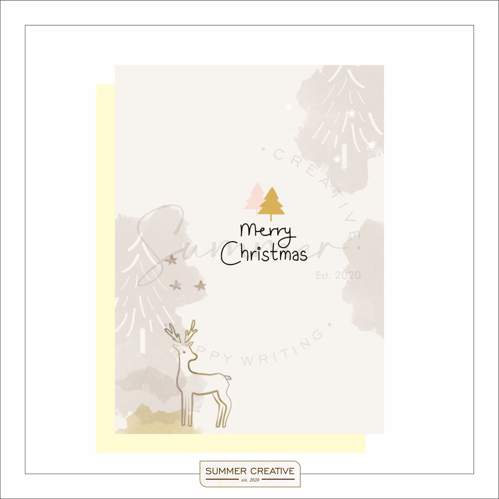 

Personalized Blank Card / Blank Note - XN06 / Thank You Card / Note / Kartu Polos / Kartu Ucapan