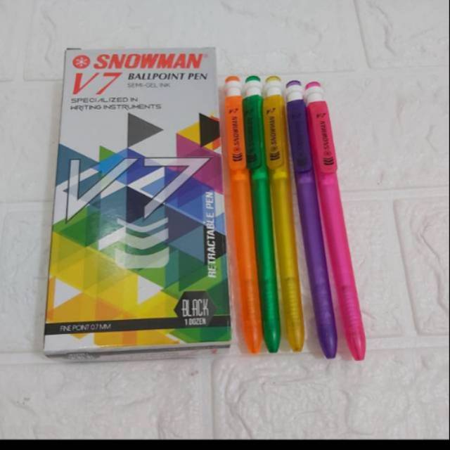 

Pulpen Snowman V7
