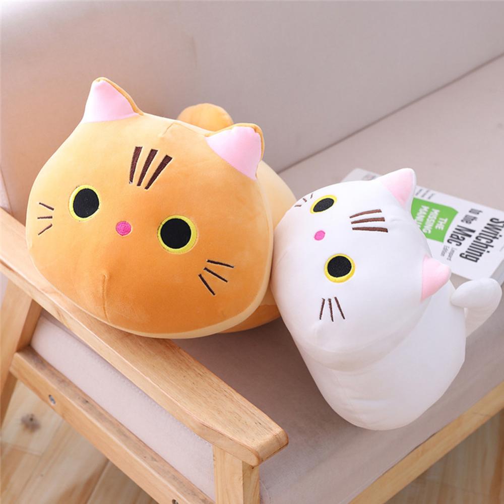 Timekey Mainan Boneka Bantal Stuffed Plush Kartun Kucing Lucu Untuk Hadiah K9R5