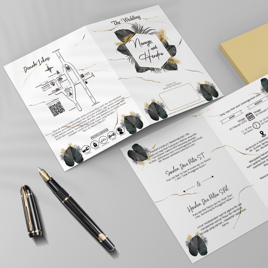 EXPRESS Undangan Pernikahan Murah, Rustic,Cantik,Vintage Elegan Estetic