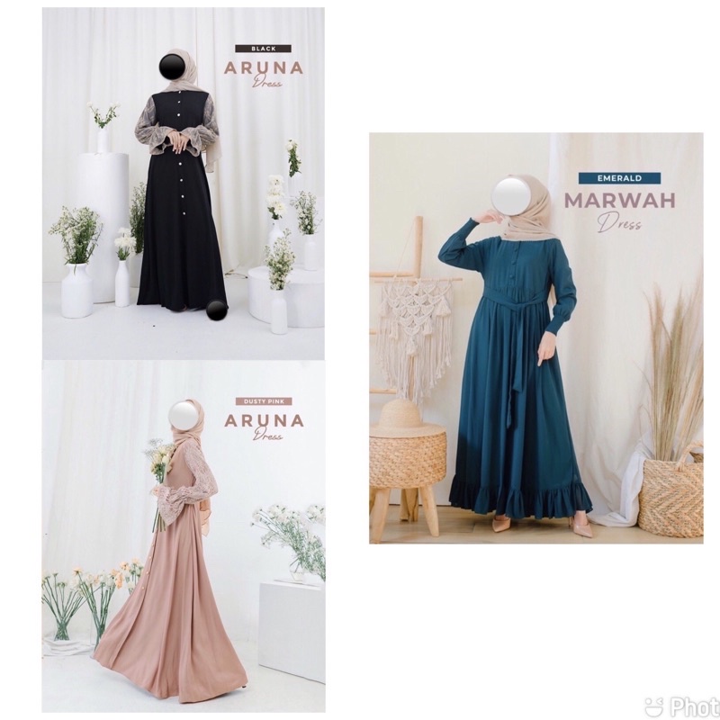 [READY STOK] MARWAH|ARUNA DRESS by GHAISANI|GAMALEEA