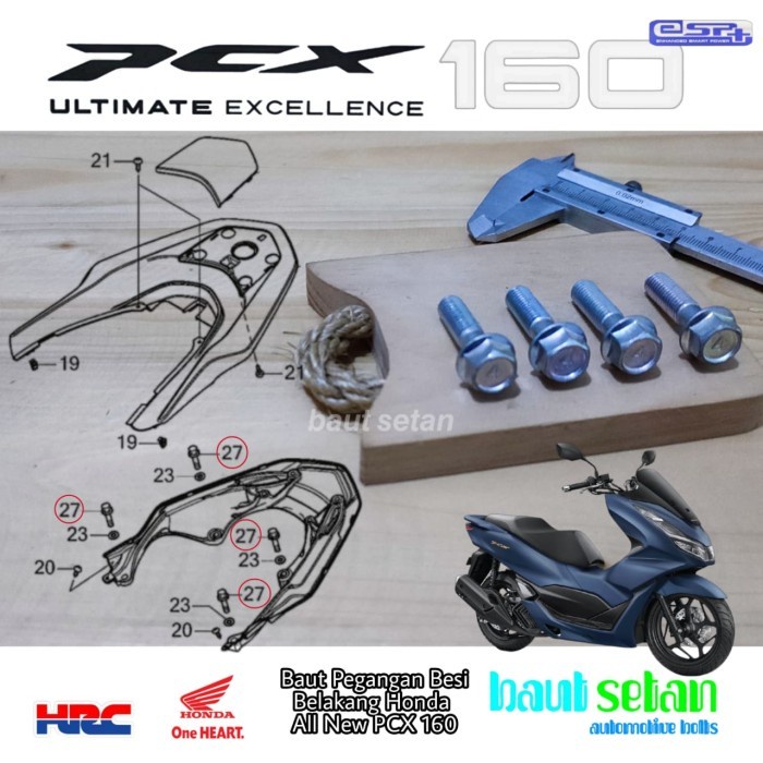 Baut Set Behel Honda PCX 160 / Baut Behel Pcx 160