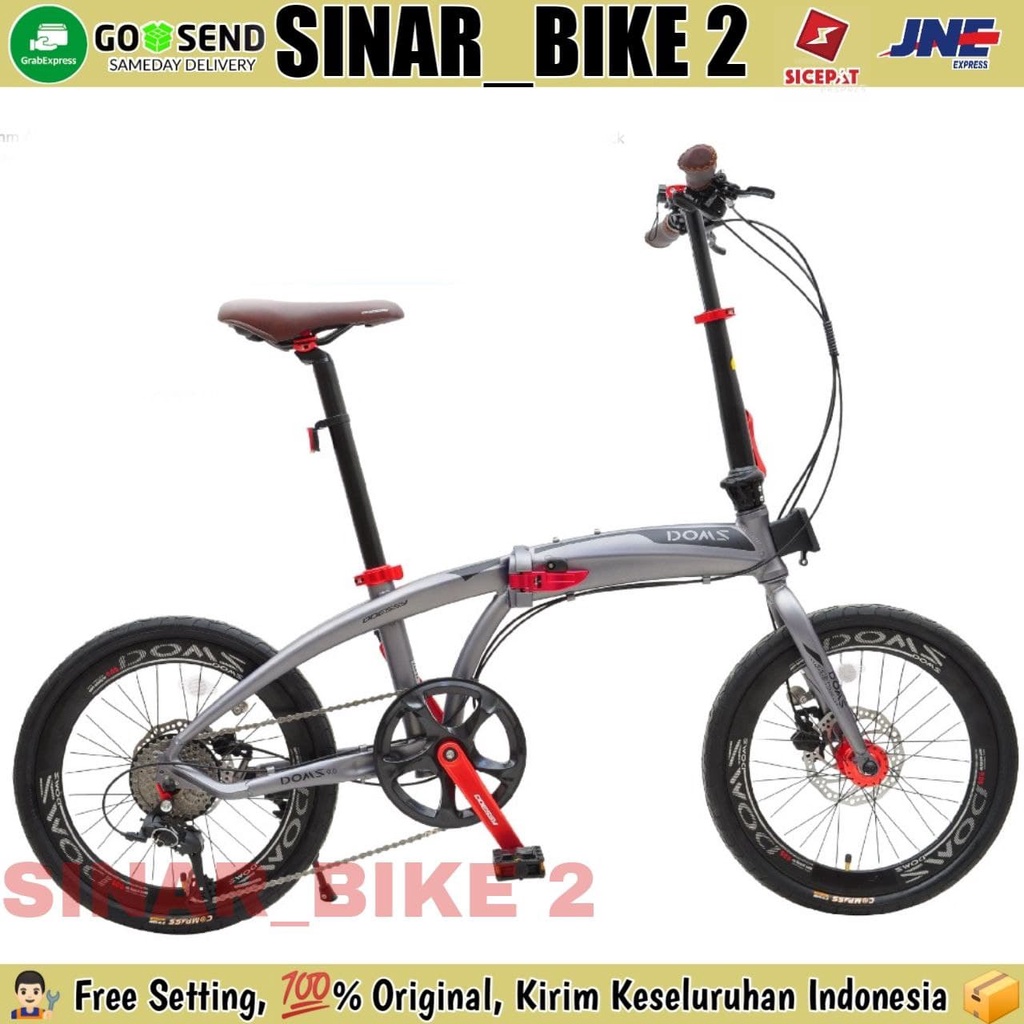 Sepeda Lipat 20 Inch ODESSY DOMS 9X 18 Speed Alloy Rem Hidrolik