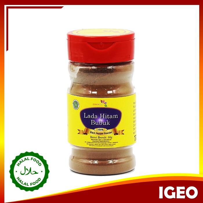 

Lada Hitam Bubuk 50gr Organic Black Pepper Powder Original
