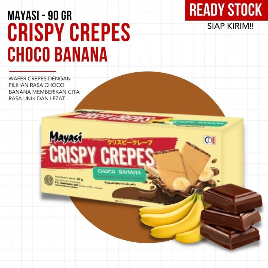 MAYASI - Crispy Crepes Choco Banana 90 GR