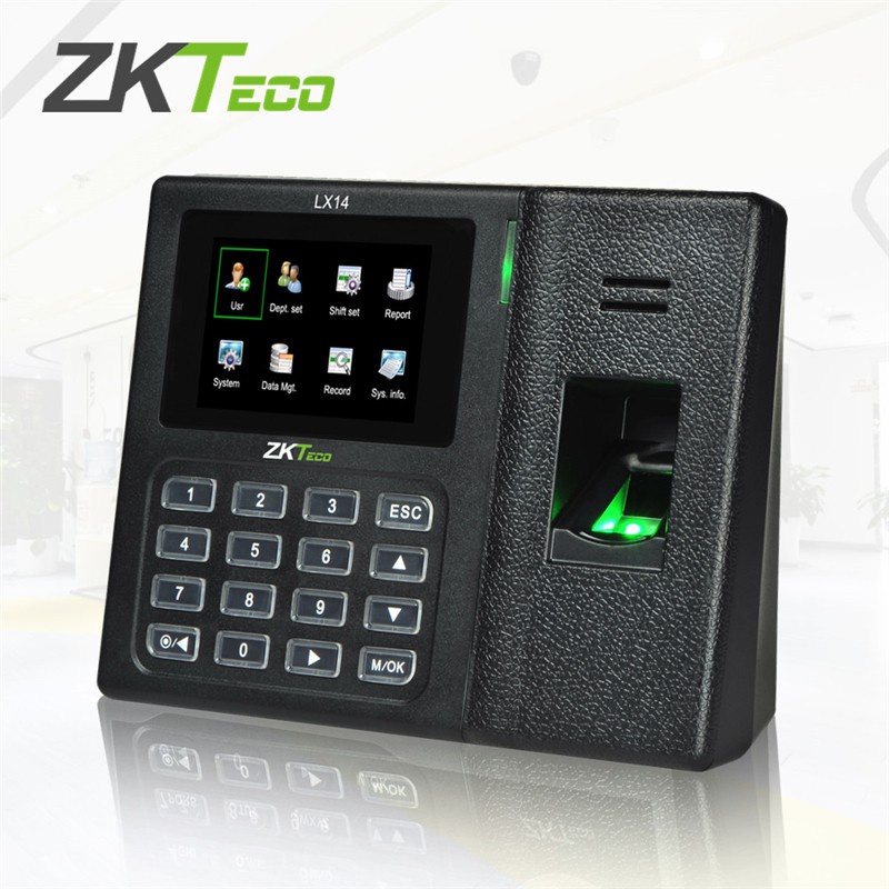 ZKTeco Mesin Absensi Sidik Jari LX14 USB tanpa perangkat lunak Bahasa Indonesia Fingerprint SSR Mesin Absensi