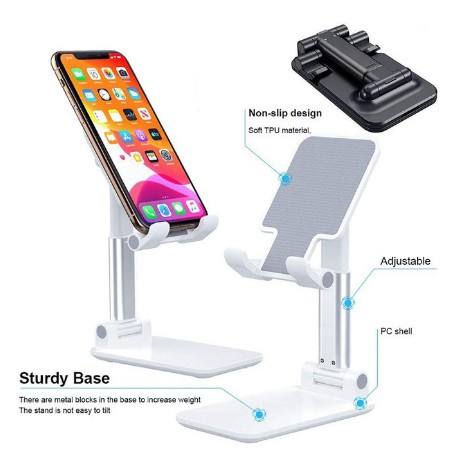 HD23 Stand Holder lipat folding desktop Phone Liftable Foldable Universal penyangga HP original