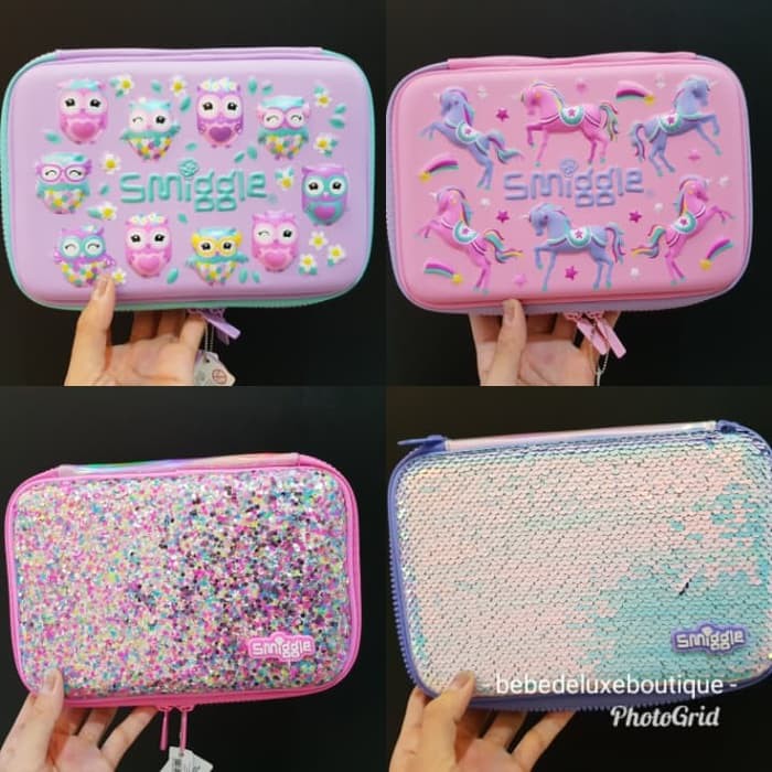

SMIGGLE DREAMY HARDTOP PENCIL CASE FLIP SEQUIN KOTAK PENSIL SMIGGLE