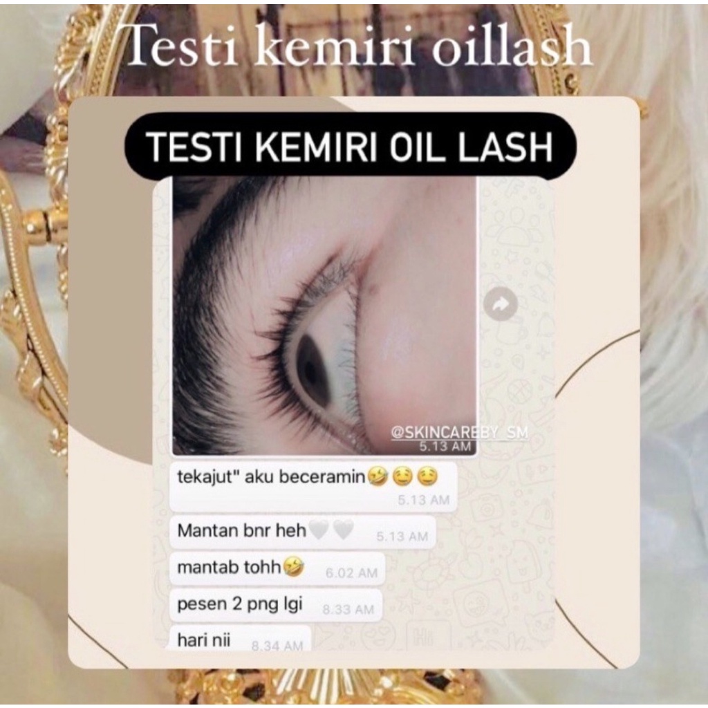 KEMIRI OIL PELEBAT BULU MATA ALIS PEMANJANG BULU MATA EYELASH OIL LASH