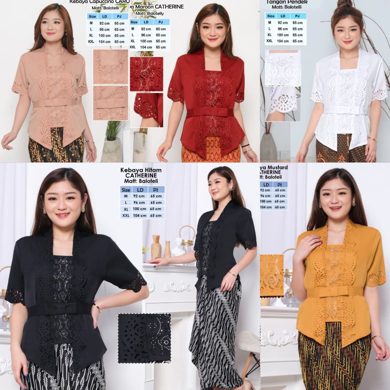 Kebaya Kutu Baru Encim Senada Terbaru Katun laser import