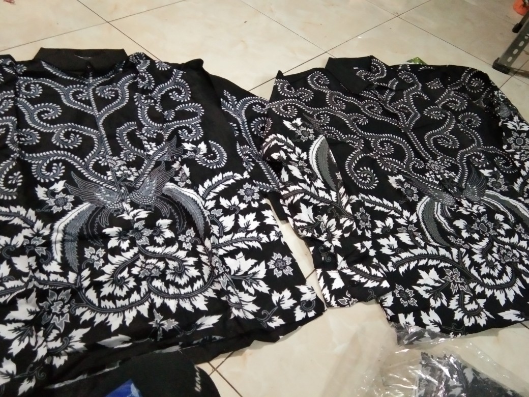 Kemeja Batik Pria Lengan Panjang Size M L Xl Xxl Bswart Batik Hrb026 Kenango Hem Panjang Padi