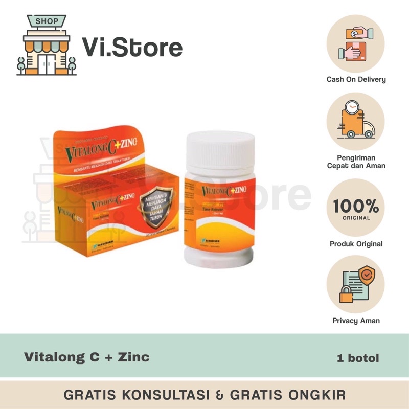 Vitalong C + Zinc Botol
