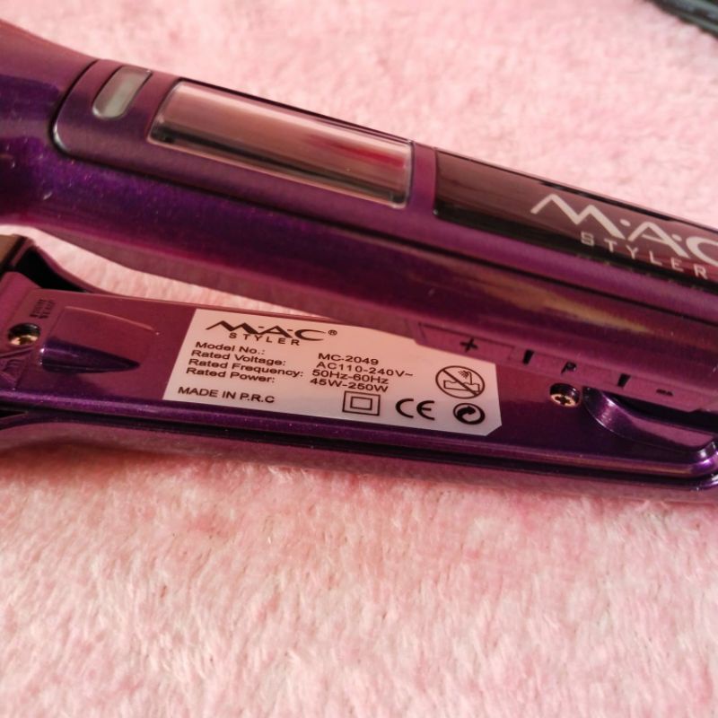 CATOK RAMBUT Rebonding /CATOKAN PRO SMOOTHING MAC STYLER 2049