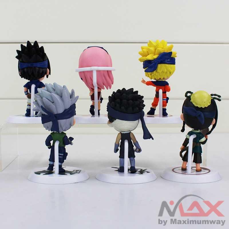 Action Figure Naruto 6 PCS Model Model 18 Koleksi Mainan Pajangan Unik Kartun Jepang Hero Konoha