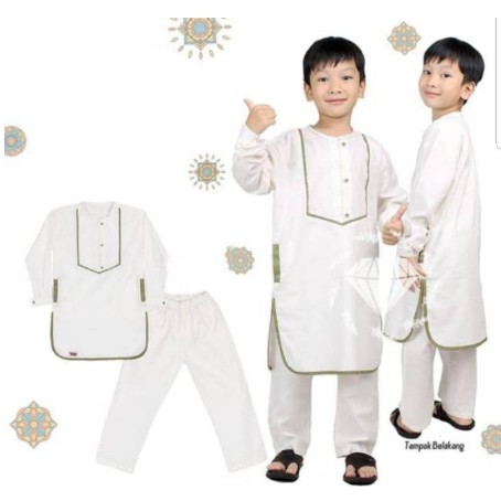 BAJU SETELAN ANAK LAKI LAKI SET 2IN1 SETELAN KOKO ANAK KURTA KOKO KID STELAN JUBAH ANAK BAJU KOKO AN