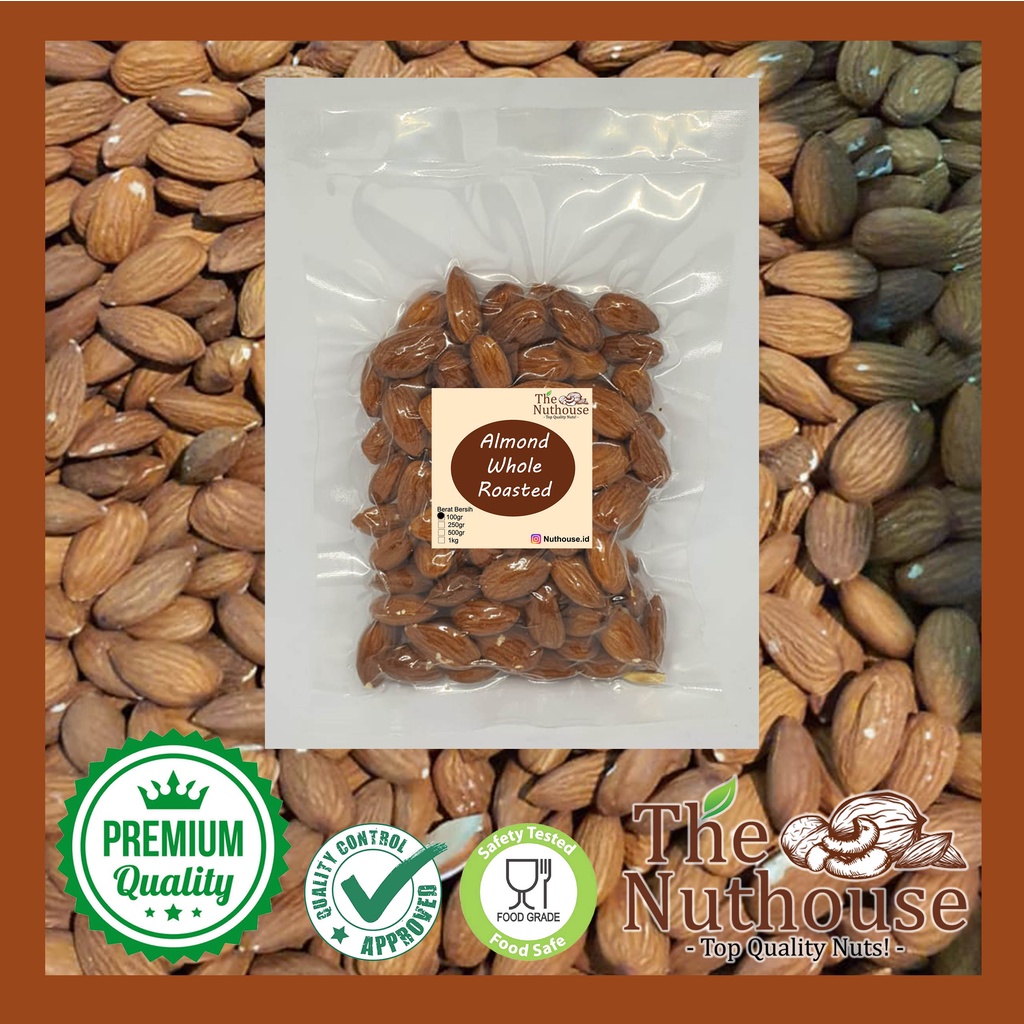 100gr Almond Whole Premium Roasted NPX 27/30