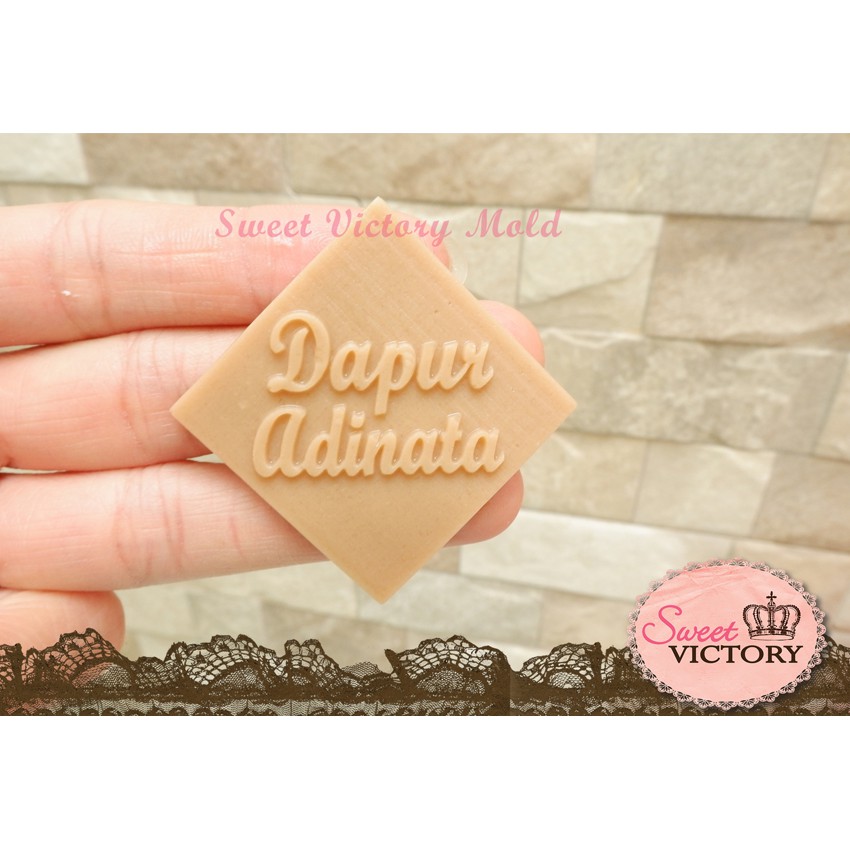 Distributor Cetakan Silikon Logo Custom Bentuk Ketupat Untuk Coklat,puding,jelly Atau Sabun pdr7JLsZy8Bgz