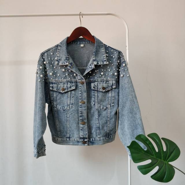Jaket jeans korea mutiara import bkk hk chn bangkok china