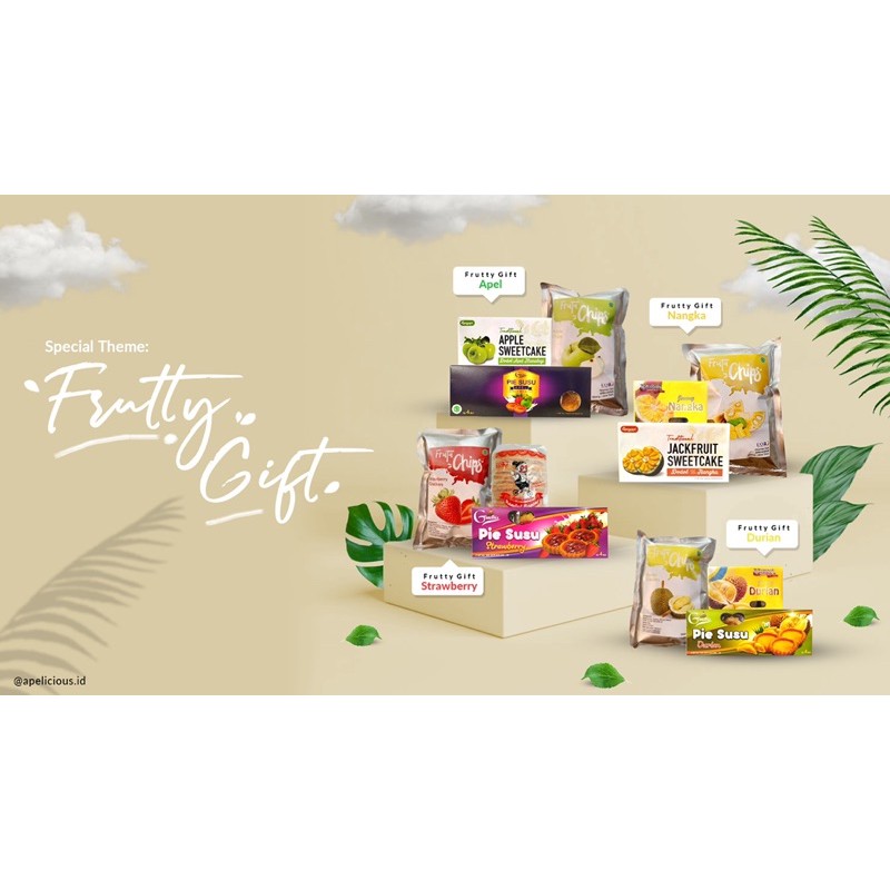 Paket Oleh-oleh Murah Tema Buah Apel / Nangka / Strawberry / Durian