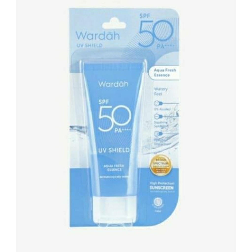 WARDAH UV Shield Aqua Fresh Essence SPF 50 PA +++ 30 ml (BIRU)