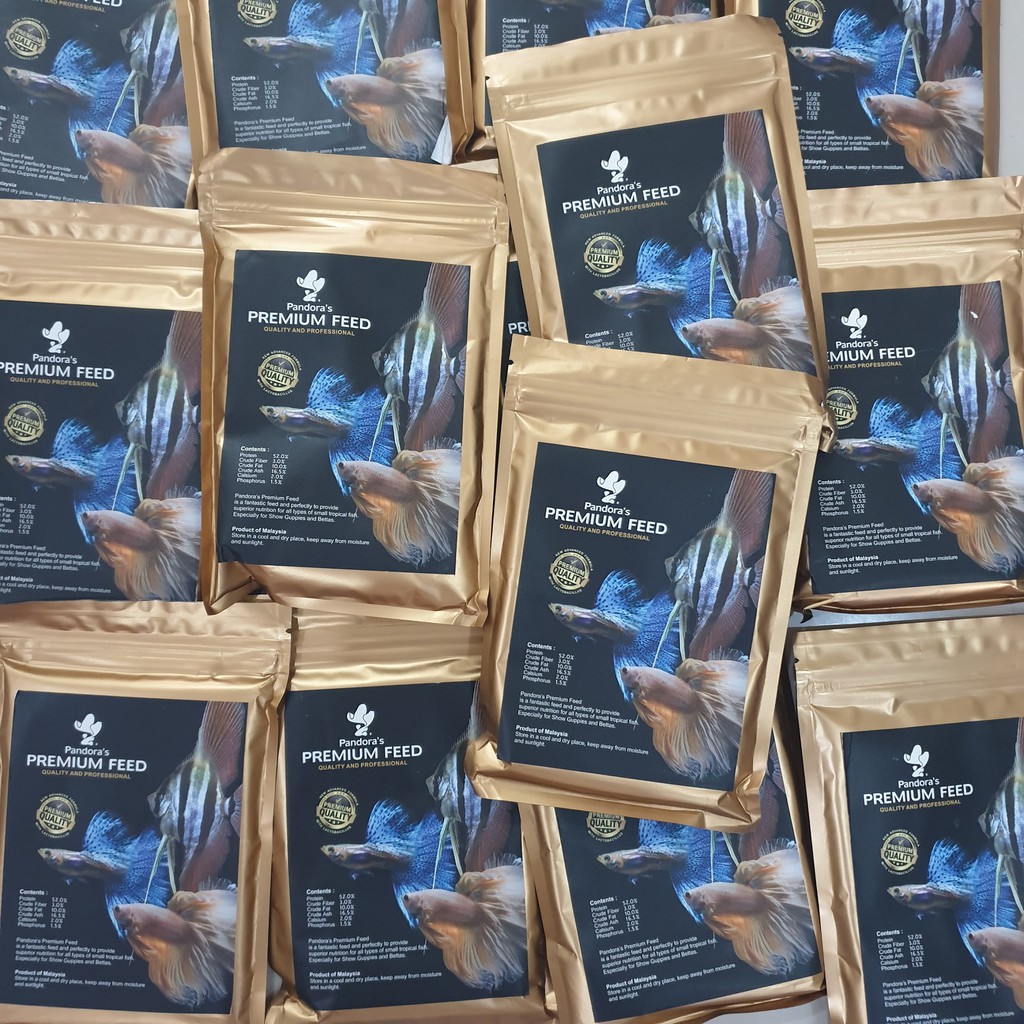 Pandora Gold Pelet Premium  - ikan Guppy / Cupang / ikan tropis