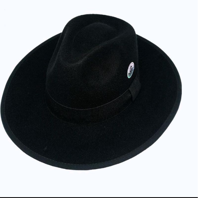 Topi fedora lebar Panama hat