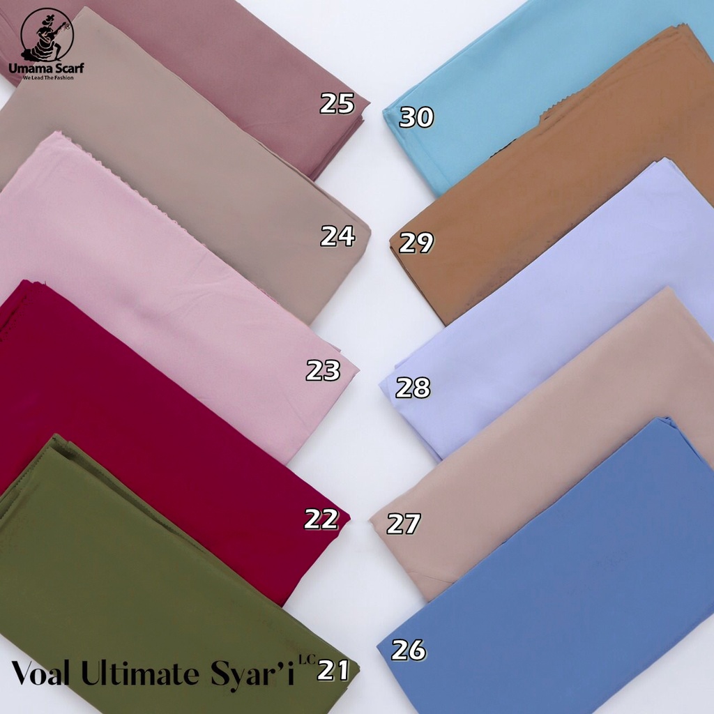 Jilbab VOAL ULTIMATE Syar'i Premium Segiempat Lasercut 130 x 130 Cm Hijab Syari ORIGINAL UMAMA 100%-5