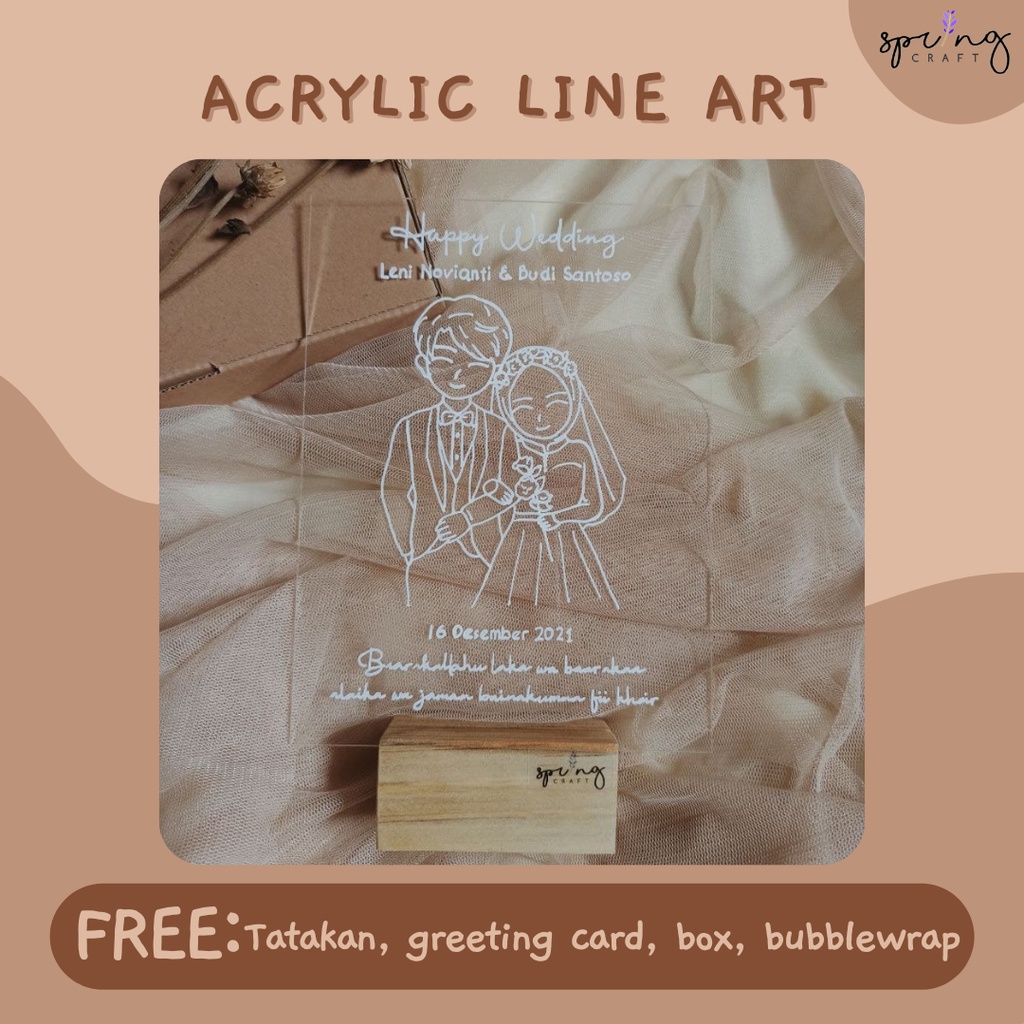 KADO UNIK PAJANGAN AKRILIK CUSTOM-AKRILIK LINE ART CUSTOM-ACRYLIC GIFT CUSTOM Birthday, graduation, 