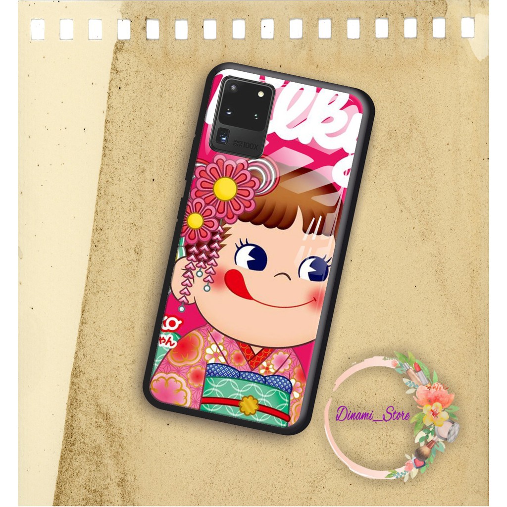 back case glass MILKY PEKO Samsung J2prime G530prime A01 CORE A20 A30 A20s A50 A50s A21s A01 DST1134