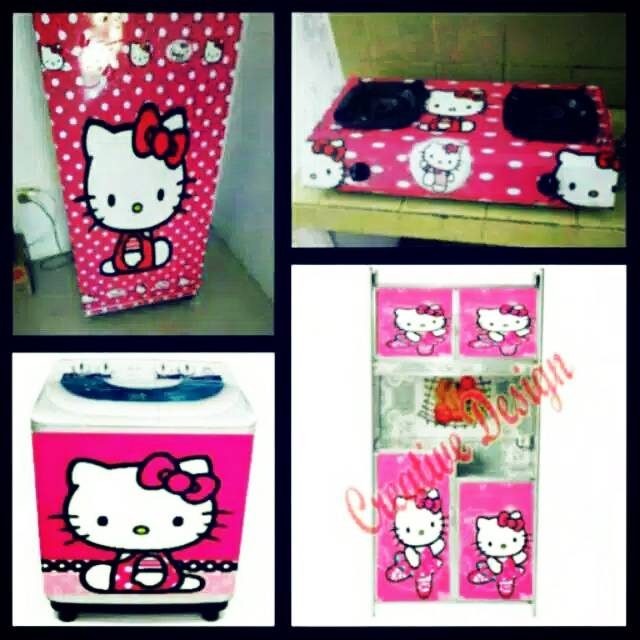 Stiker kulkas kompor mesin cuci dan rak