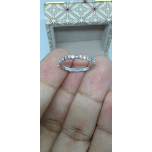Cincin Listring Berlian 1 baris