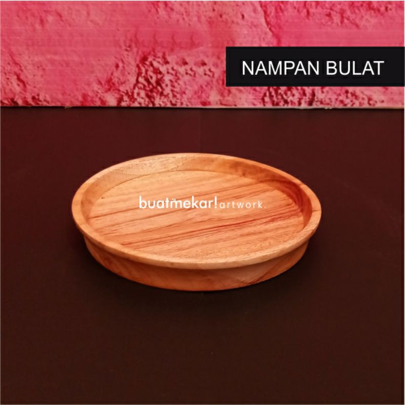 NAMPAN KAYU BULAT baki tray aesthetic