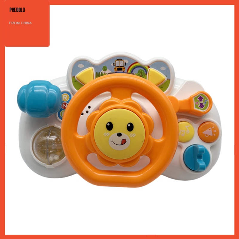 [In Stock] Kids Simulated Driving Steering Wheel Toy Educational Sound Light Toy