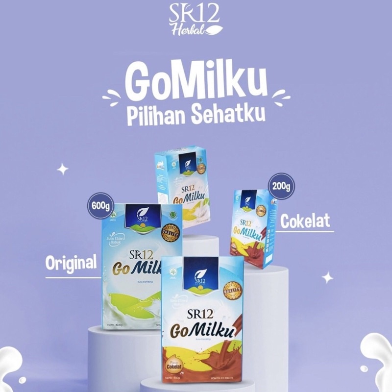 

SR12 Go Milku Original dan Coklat | Susu Kambing Tidak Bau Amis, BPOM, Halal, Berkualitas