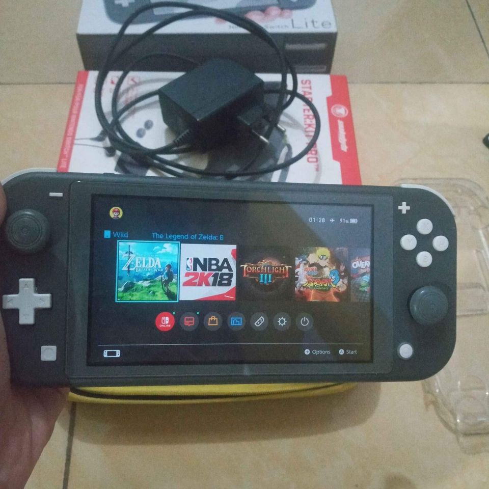 Nintendo Switch Lite Grey Bekas / Second
