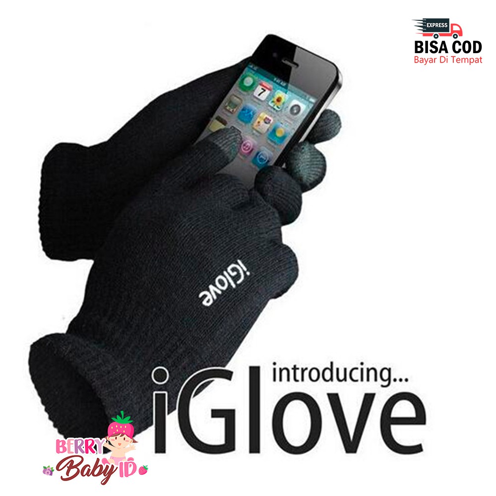 Berry Mart iGlove Sarung Tangan Touchscreen Smartphone Tablet Handphone Gloves Berry Mart