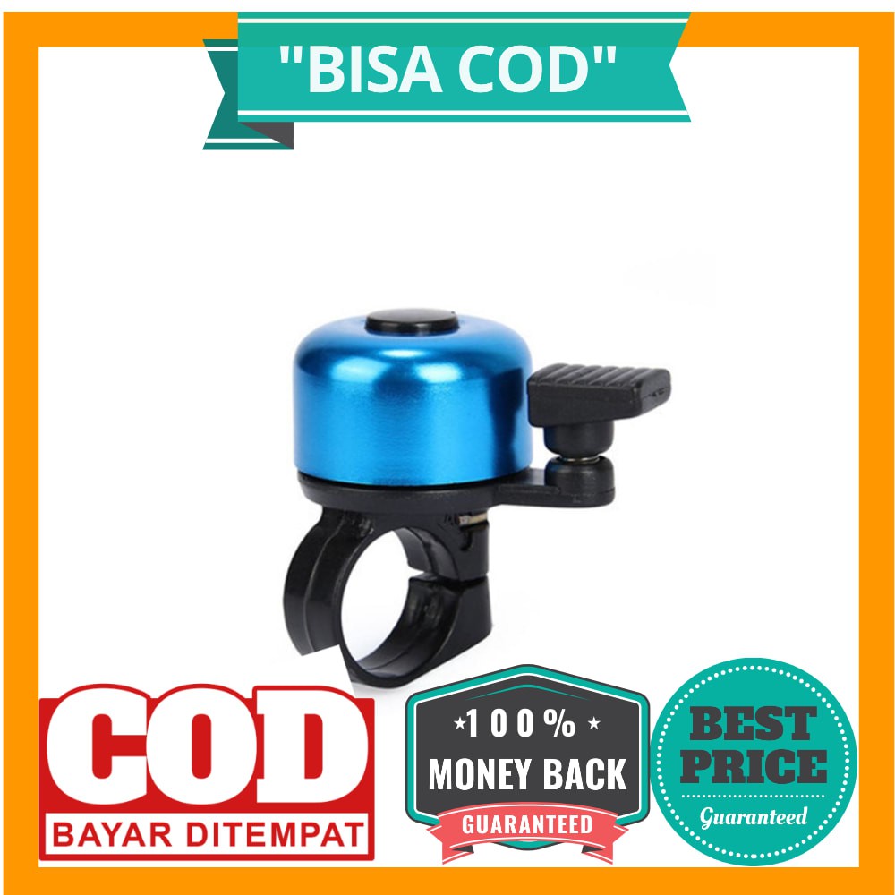 BISA COD Bell Sepeda Stainless Steel Safety Cycling Horn - CQC - Blue