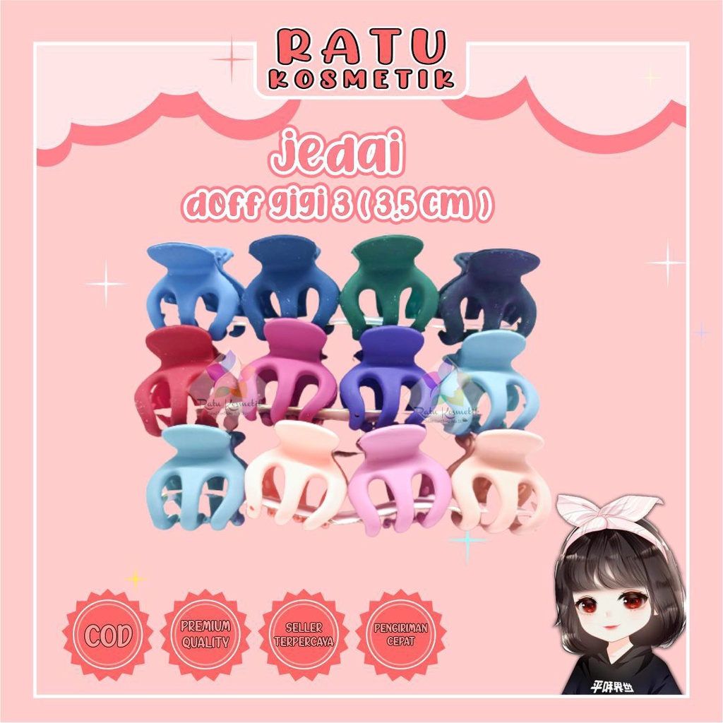 ❤ RATU ❤ Jedai Jepit Rambut Impor Doff | Mutiara Import Besar Kecil | Jedai Bulu | Jedai Korea