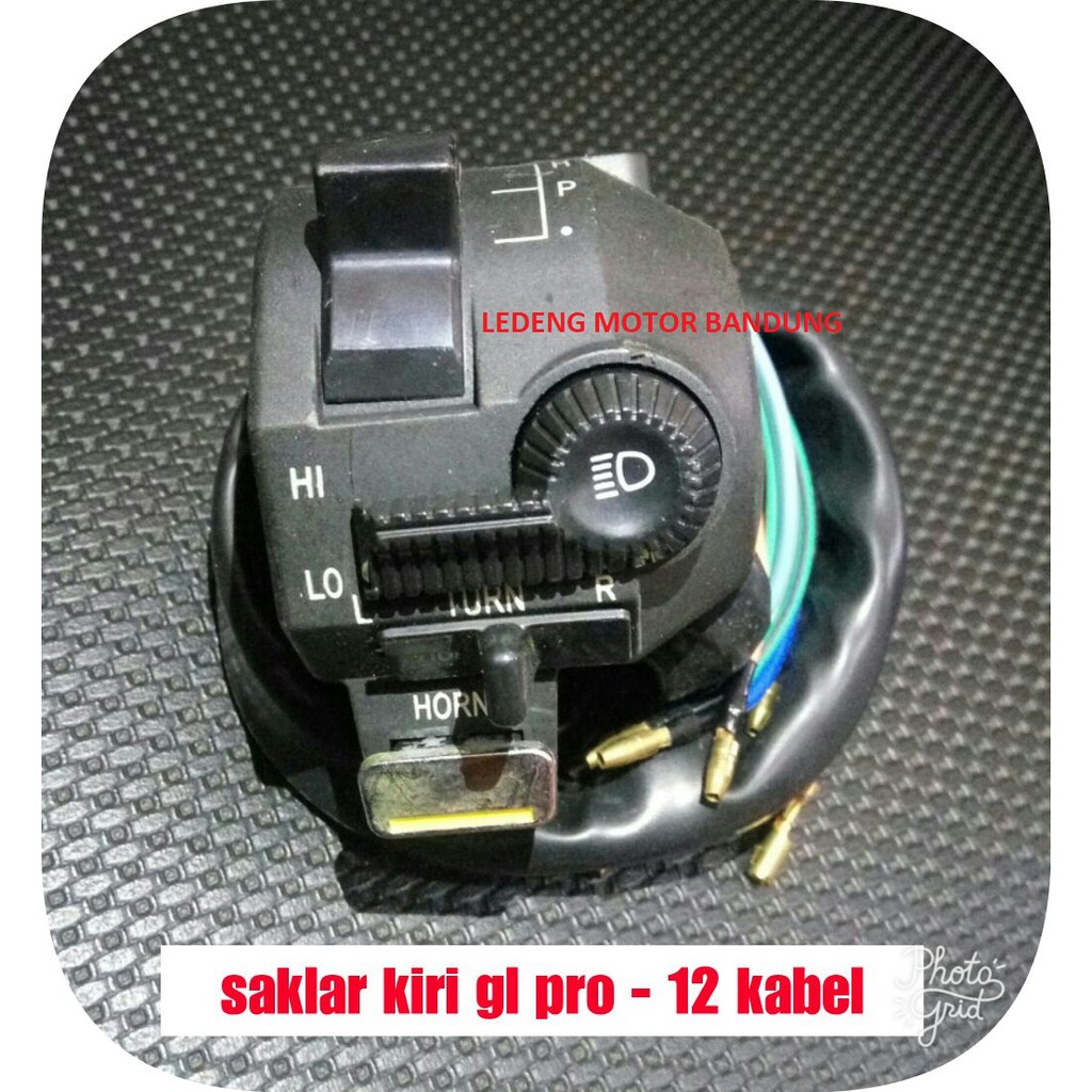 Saklar Kiri GL Pro 12 Kabel Switch Tombol Klakson Sen Lampu Dim Lokal