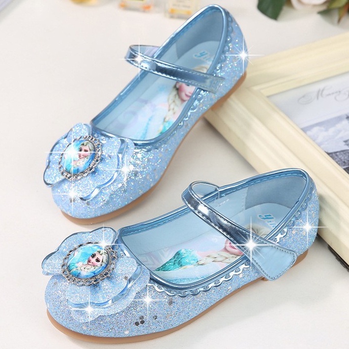 Sepatu Frozen Anak Perempuan 24-37 Sepatu Princess Elsa Anna Girl Party FLAT Shoes Anak