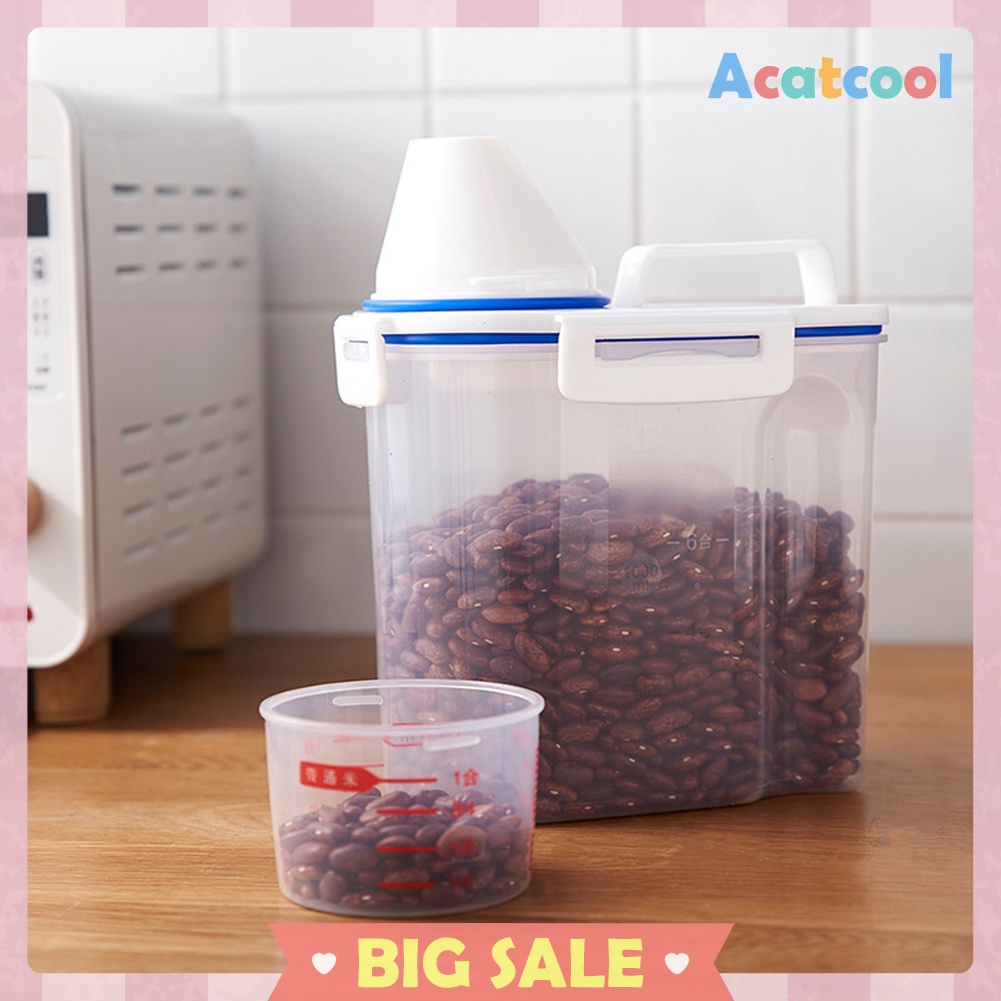 Pet Dog Food Storage Bucket Large Capacity Tank Moisture Proof Feeder Box