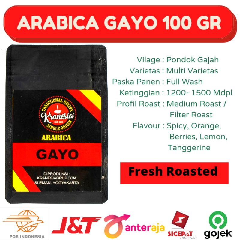 

BIJI KOPI ARABIKA GAYO 100GR BUBUK ARABICA ACEH GAYO SINGLE ORIGIN 100 GR GRAM